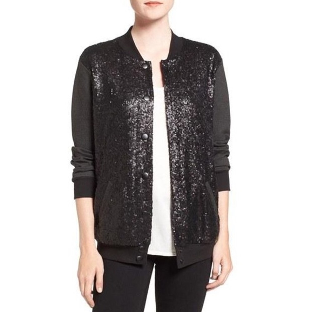 Splendid | Sequin Bomber Jacket - image 4